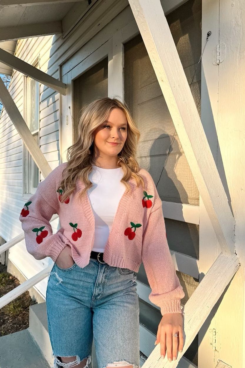 Cherry Blush Cardigan