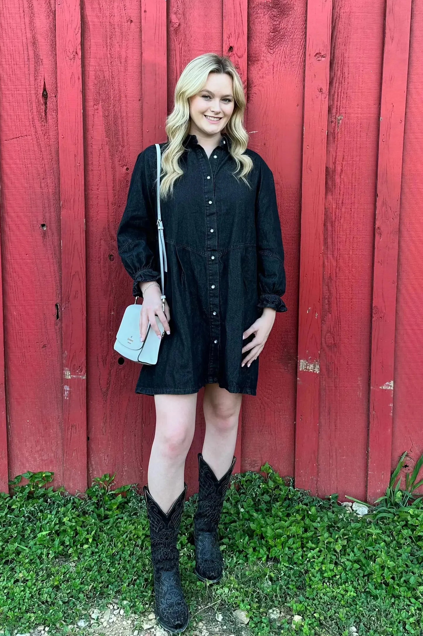 Sweet Pea's Southern Denim Dress
