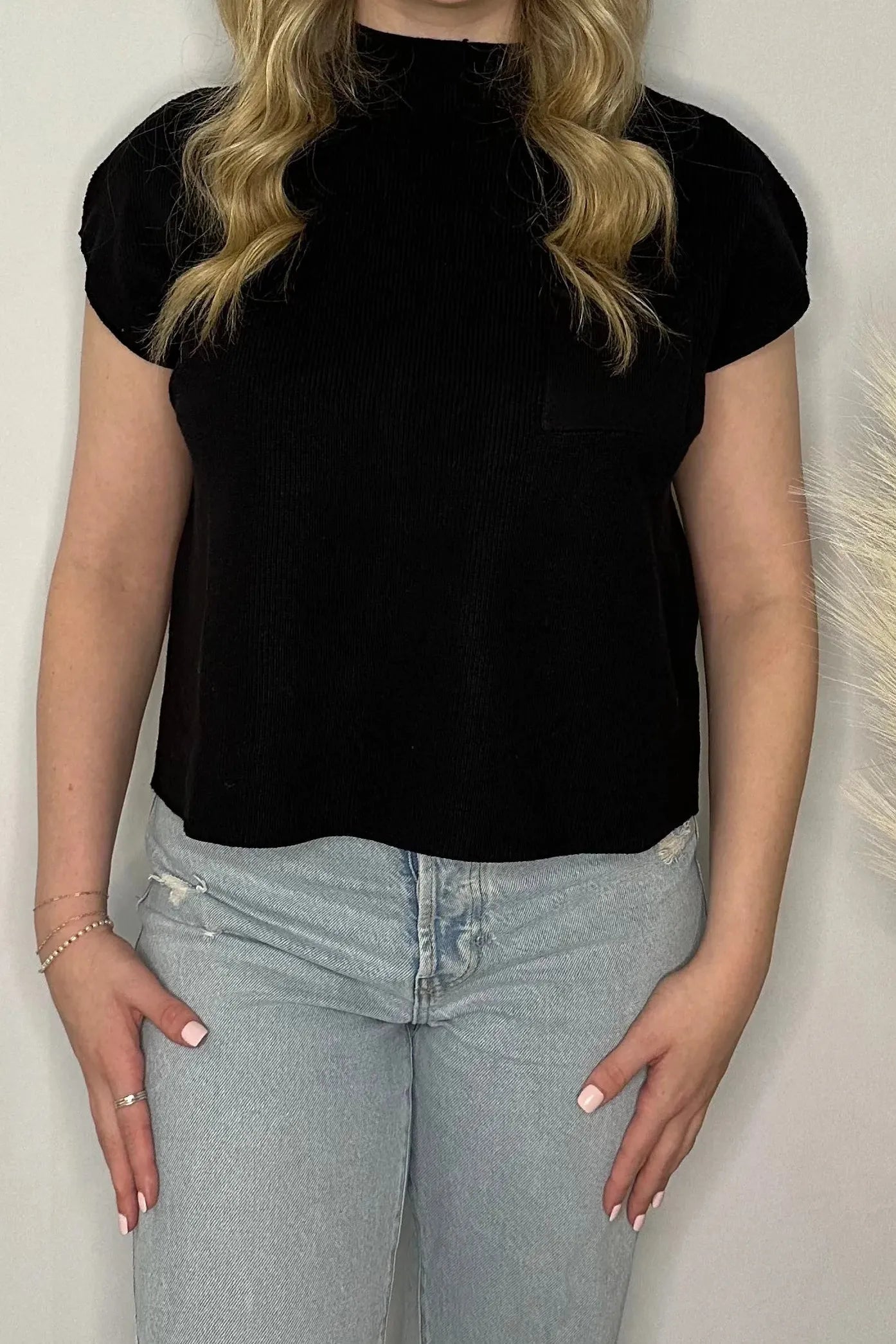 Black Sweater Top
